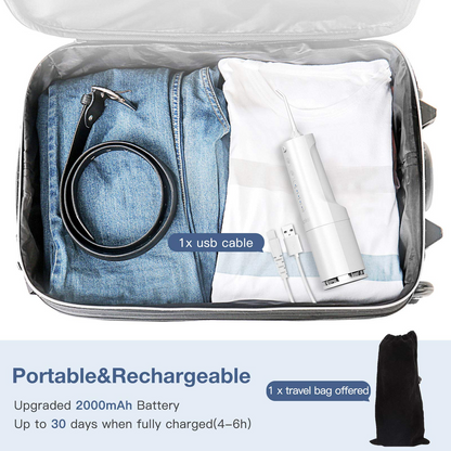 Water Flosser Cordless for Teeth, Ifanze 4 Modes Dental Oral Irrigator, Portable and Rechargeable IPX7 Waterproof Water Teeth Cleaner Picks for Home Travel