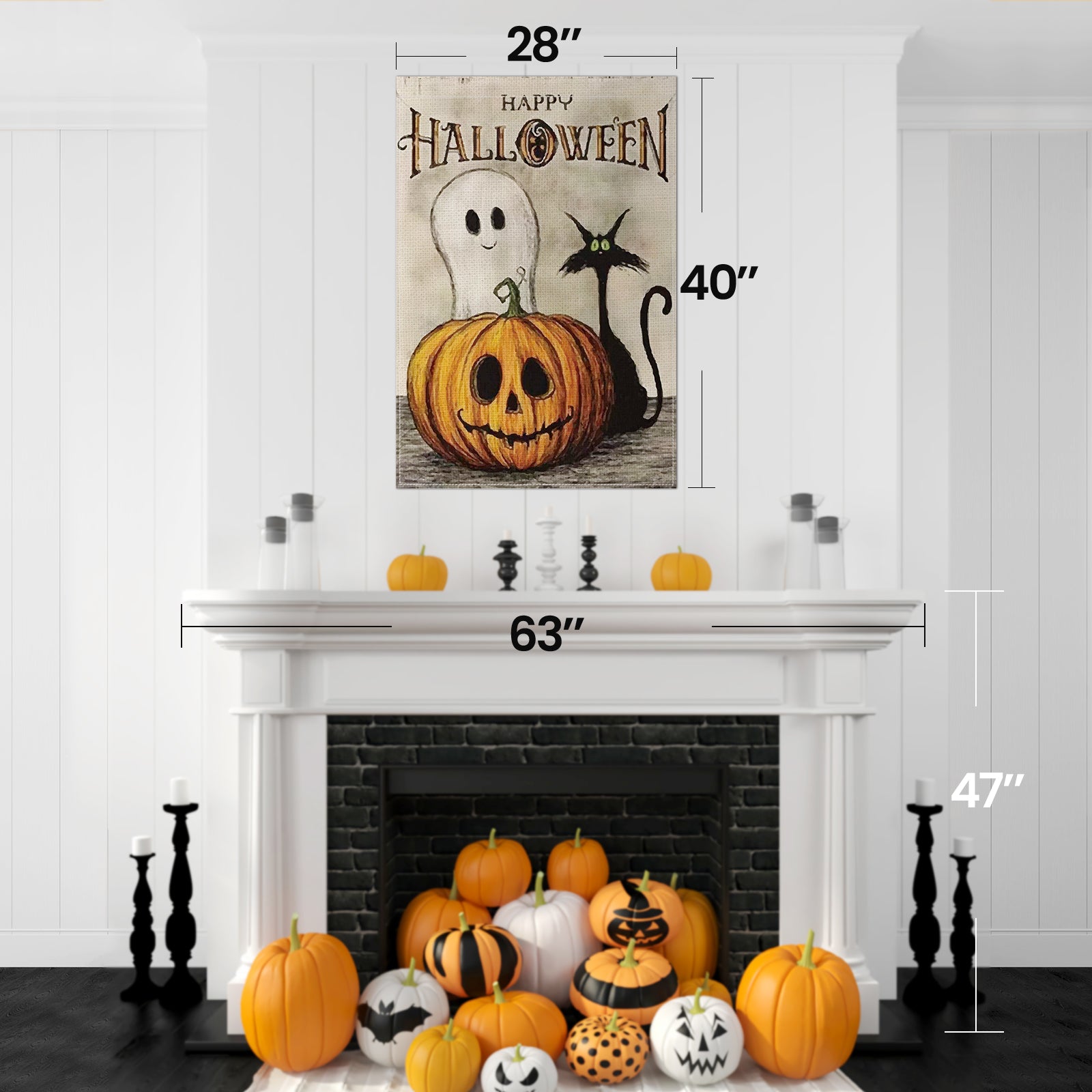 Ifanze Halloween Garden Flag