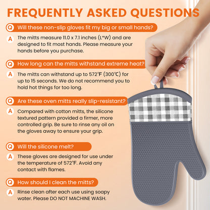 Kitchen Mittens Thick Insulation Gloves