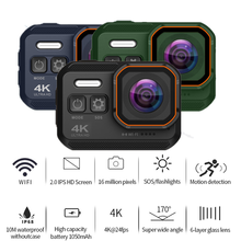 Doosl Action Camera 4K, Doosl 4k camera mirrorless16MP, Underwater Waterproof Camera 170° Wide Angle, 4k Camera OF Wifi Sports Cam With Remote 2 Batteries And Mounting Accessories Kit, J159