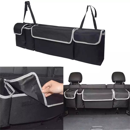 Car Trunk Organizer, autoYet Larger Capacity Car Seat Back Organizer for Neat 4 Spacious Stick Big Space
