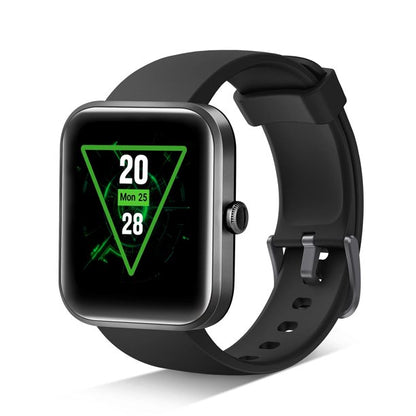 Doosl Smart Watch for Men Women, 1.69" Full Touch Screen 5ATM Waterproof Fitness Tracker with Heart Rate, Blood Oxygen and Sleep Monitor, Compatible with iPhone Android, Black