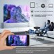 Portable Movie Projector with 120 inch Projector Screen, 1080P HD Wifi Video Projector for Home Outdoor Theater