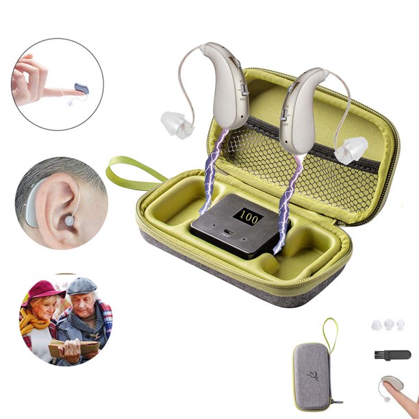 eTopeak Hearing Aids for Ears,2Pcs Rechargeable Hearing Aids For Seniors with Noise Reduction for Adults Mild, Moderate Hearing Loss