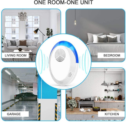 Ultrasonic Pest Repeller, 6 Pack Upgraded Electronic Pest Repellent Plug- in for Mosquitoes Roaches Flea Spiders Ants Mice