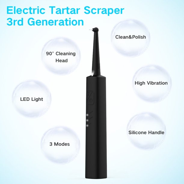Xpreen Electric Calculus Plaque Remover for Teeth, Xpreen USB Rechargeable Sonic Dental Tartar Scraper Tooth Stains Whiten Tool Kit for Kids Adult