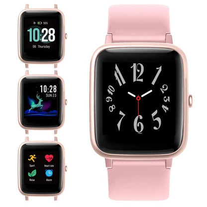Emossie Smart Watch for Android Phones and iOS Phones, All-Day Activity Tracker with Heart Rate Sleep Monitor, Smartwatch for Men Women (Pink)