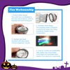 Melliful Halloween Mask Skeleton Gloves Set, LED Purge Mask Light Up Glow Gloves, Scary Scream Anonymous Mask, Women Men Kids Halloween Party Costumes