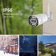 2K Outdoor Security Camera, 3.0MP Full HD Wifi Cameras for Home Security, Wire Powered Wireless Bullet Camera