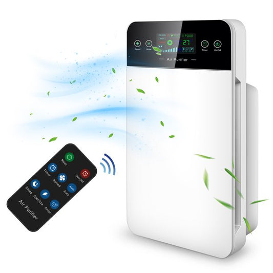 Vinmall Air Purifier with Remote Control for Home Large Room & Bedroom & Office, Quiet HEPA Filter Air Cleaner for Pets, Smokers, Smoke, Odors, Dust
