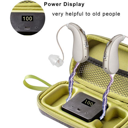 2PCS Hearing Aids for Ears, Hearing Aids for Seniors Rechargeable Hearing Amplifier with Noise Cancelling for Adults Hearing Loss, Digital Ear Hearing Assist Devices with Volume Control(Fleshcolor)