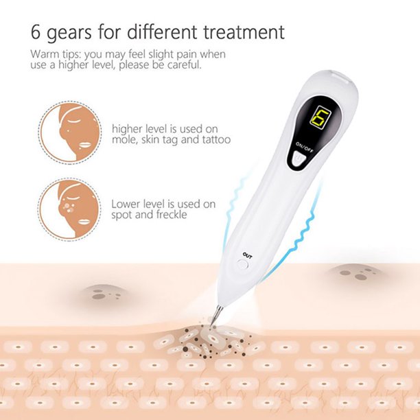 Xpreen Portable Beauty Equipment with Home Usage, USB Charging, 6 Levels Adjustable, White, J2