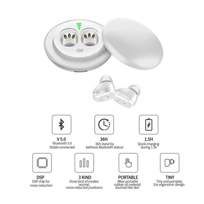 Hearing Amplifier Aid Digital Personal Sound Amplifier Devices ITE for Seniors,Inner-Ear Hearing aid Music TV with Box