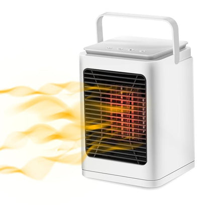 Portable Electric Space Heater, PTC Fast Heating Ceramic Room Small Heater with Thermostat for Office Room Desk Indoor Use