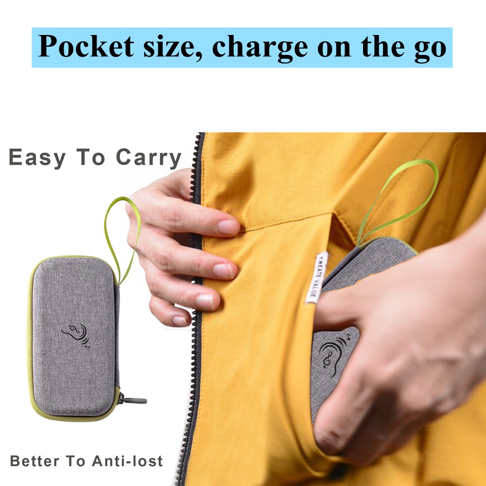 Doosl Hearing Amplifiers for Ears, Digital Hearing Amplifier with 6 Earplugs to Aid and Assist Hearing of Seniors, Noise Cancelling, Volume Adjustable, Silver, 2 Pack