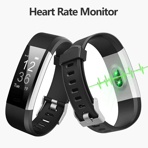 vinsic Fitness Tracker with Heart Rate Monitor, Vinsic Bluetooth Activity Tracker with Connected GPS, IP67 Waterproof Smart Fitness Band with Step Counter, Calorie Counter, Pedometer for Kids Women and Men