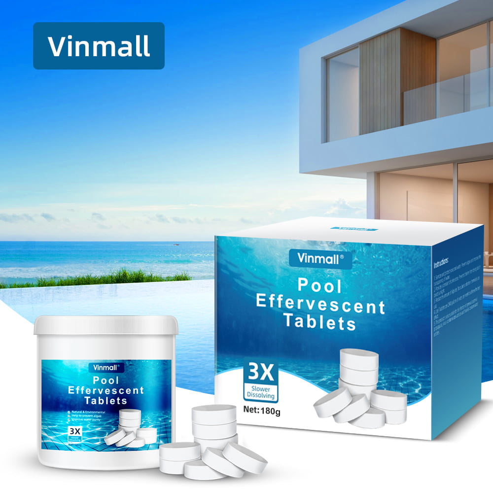 Melliful 180Pcs Chlorine Tablets for Pool