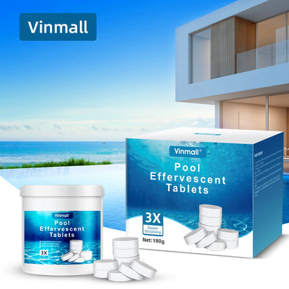 Melliful 180Pcs Chlorine Tablets for Pool