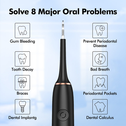 Electric Dental Calculus Remover, Ifanze Plaque Remover for Teeth, Tooth Cleaner Tartar Removal Cleaning Kit with 4 Replacement Heads, Safe for Adult Kids