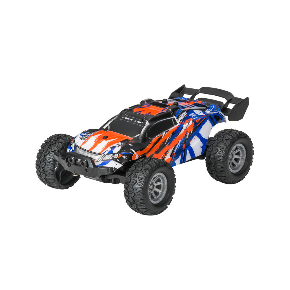 Mini RC Car, Off Road Monster Truck, 1:32 Scale Toy Car, Rechargeable Remote Control Car, High Speed 2WD Electric Vehicle with 2.4 GHz Radio Controller, Translucent Body Lighting, Gift Toy for Kids