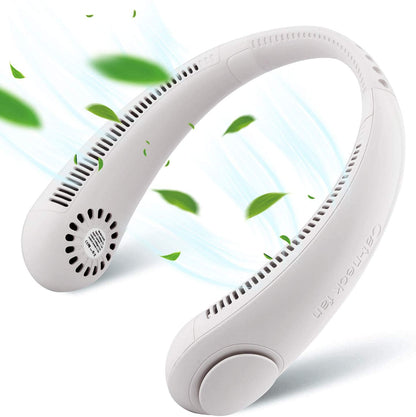 Doosl Portable Neck Fan, Hands Free Bladeless Fan, 3000mAh Battery Operated Wearable Personal Fan