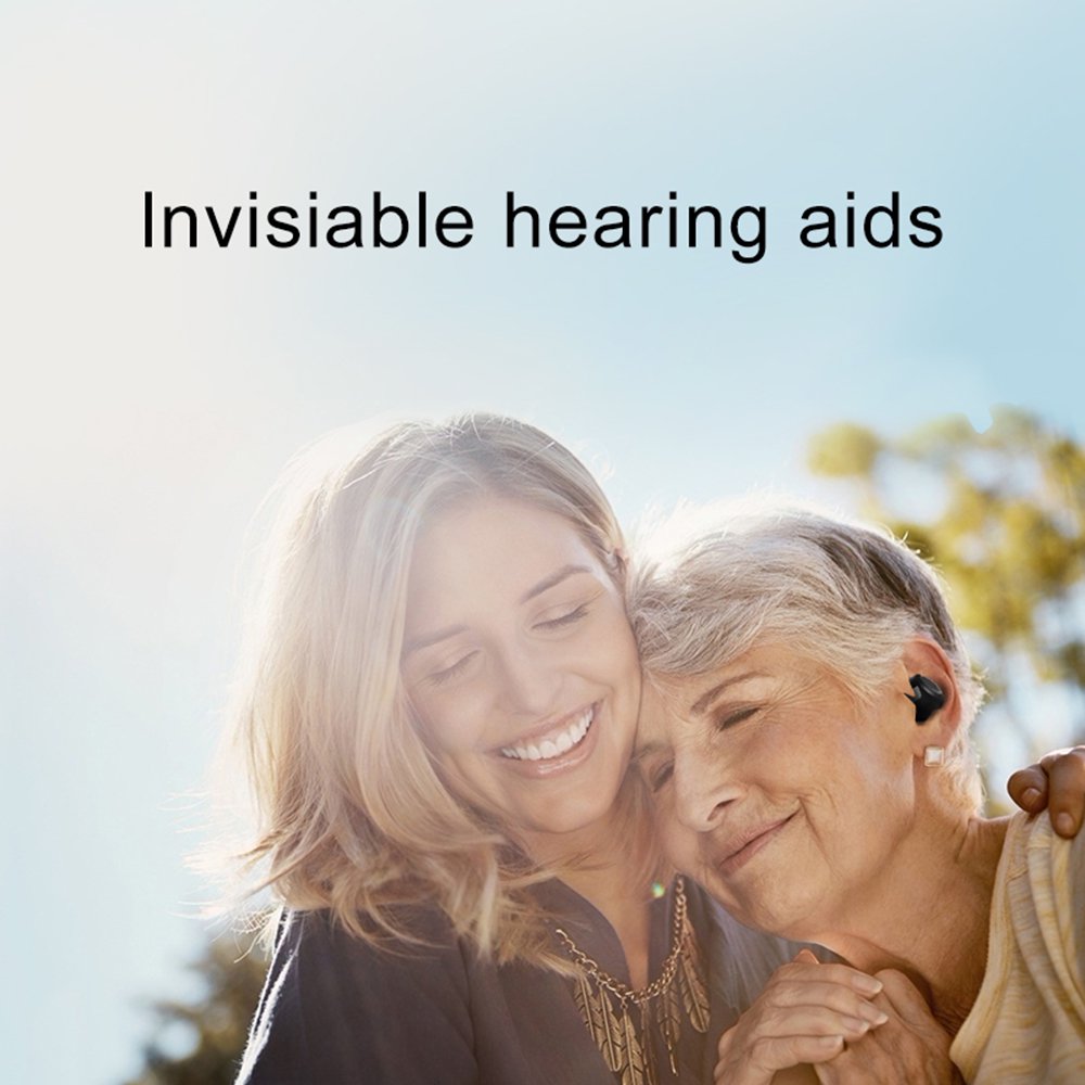 Hearing Aid for Ears BTE Ear Assist Device,Suitable For Any Ear Shaped,Volume Control,Adjustable Sound Hearing Amplifier for Elderly Hearing Loss,with Noise Cancelling