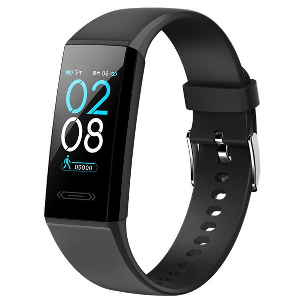 Fitness Tracker Watches, Emossie Health & Activity Tracker, Heart Rate, Sleep Monitoring, IP68 Waterproof Digital Watch for Men Women, Black