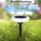Solar Garden Lights, 7 Color Solar Path Lights, Solar Walkway Lights Outdoor, Solar Pathway Lights Outdoor Waterproof for Garden, Patio Yard Landscape Pathway and Driveway, 4Pack, J74
