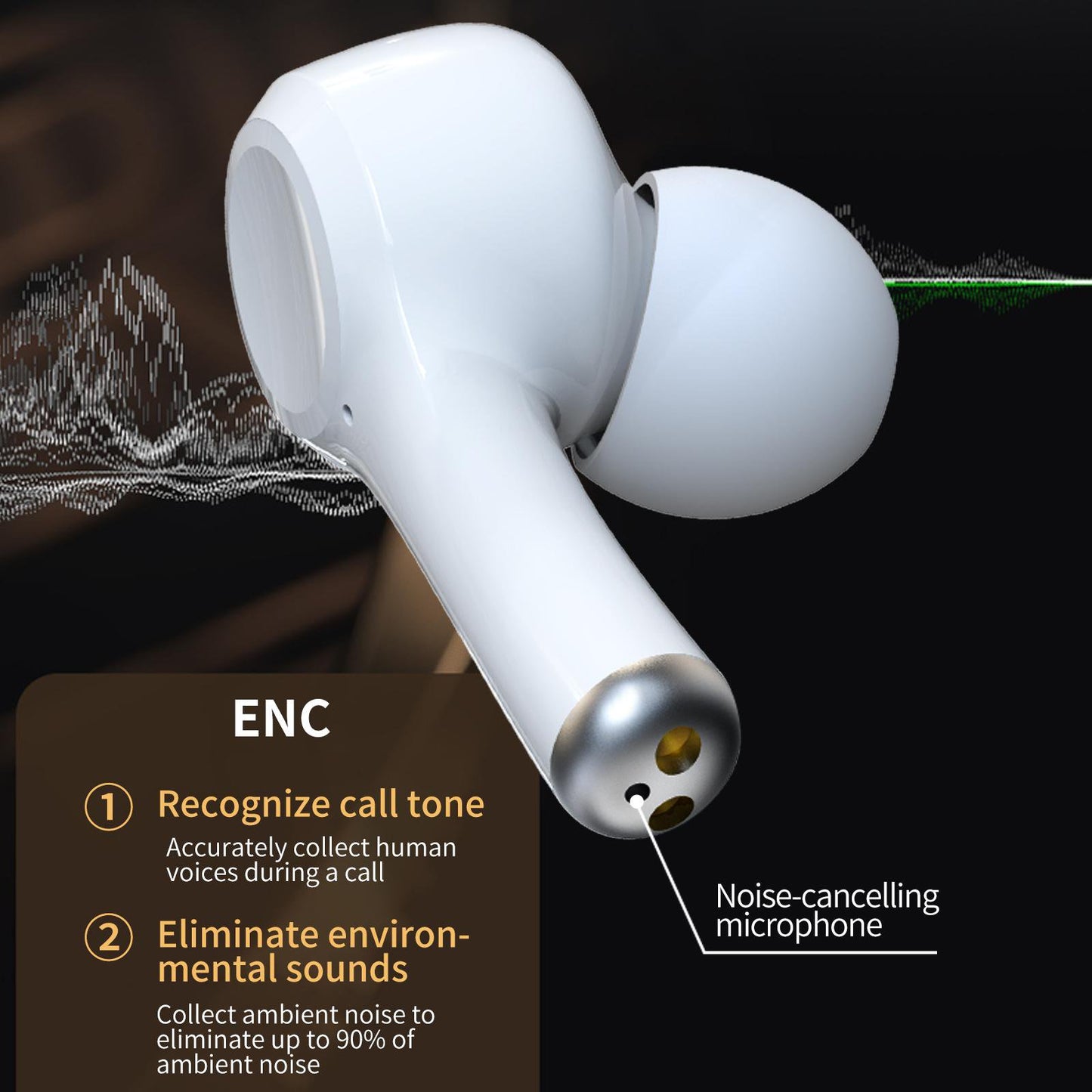 Wireless Earbuds, Bluetooth 5.2 Headphones Touch Control with Wireless Charging Case, IPX5 Waterproof TWS Stereo Earphones in-Ear Built-in Mic Headset Premium Deep Bass for Sport