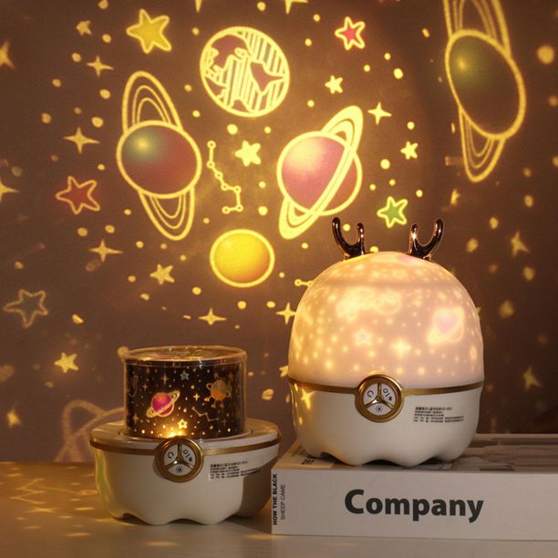 Galaxy Night Light Projector for Kids, 1200mah Star Light Projector for Bedroom, 1200mah Light Projector Lamp with 3 Colors for Children Baby