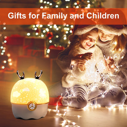 Star Projector Night Light for Kids, LED Galaxy Projector Lamp with 12 Sets Films Projector, Projector Light for Baby Bedroom, 360° Rotating