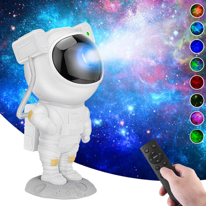 Galaxy Projector ,Astronaut Sky Light, Led Projector Light USB Starry Sky Night Light Rotating Bedside Table Lamp ,for Party Movie Cinema Theme Bedroom Modern Projector Lamp