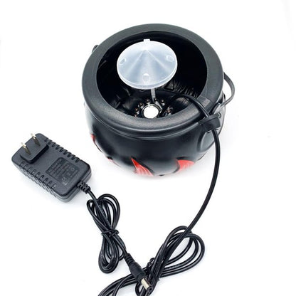 Halloween Mist Maker, Witch Cauldron Fog Smoke Machine with 12 LED Color Changing Lights