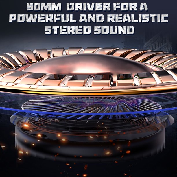 ONIKUMA K19 Gaming Headset, Stereo Bass Surround Headset LED RGB 3.5mm Headphone For PS4 Xbox One Nintendo Switch PC PS3 Mac, Noise Cancelling Mic LED Light, Designed Technically for Gamer