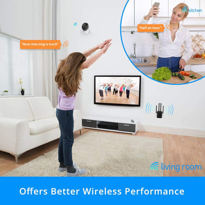 Netgear Wifi Extender, Emossie Dual Band AC1200 Wifi Extenders Signal Booster with Router Repeater or AP Mode