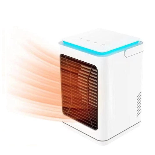 Vinmall Space Heater, 1000W Portable Electric Desk Heater with Tip-over and Overheat Protection, Heating Fan for Desk Office, White