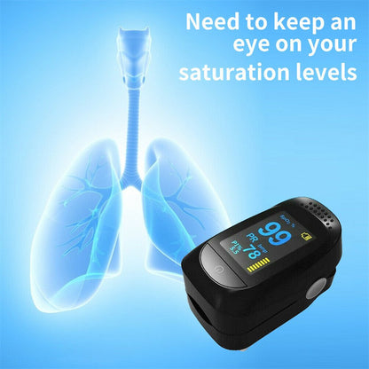 vinsic Pulse Oximeter Fingertip, Portable Pulse Oximeter with Lanyard