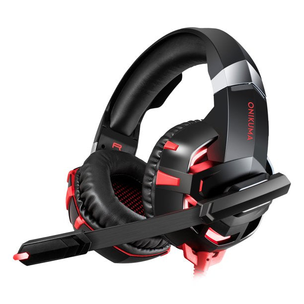 Onikuma K2 Pro Over-Ear Gaming Headset, Wired Stereo Game Headphones with Mic for PS4 PS5 Xbox Nintendo Switch PC Laptop ipad Over-Ear Headphone with Microphone