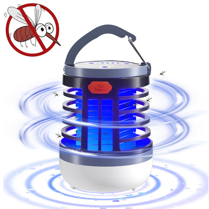 Melliful Electric Portable Bug Zapper, Wireless Mosquito Killer Lamp, Rechargeable LED Mosquito Eradicator for Home Indoor Outdoor Camping