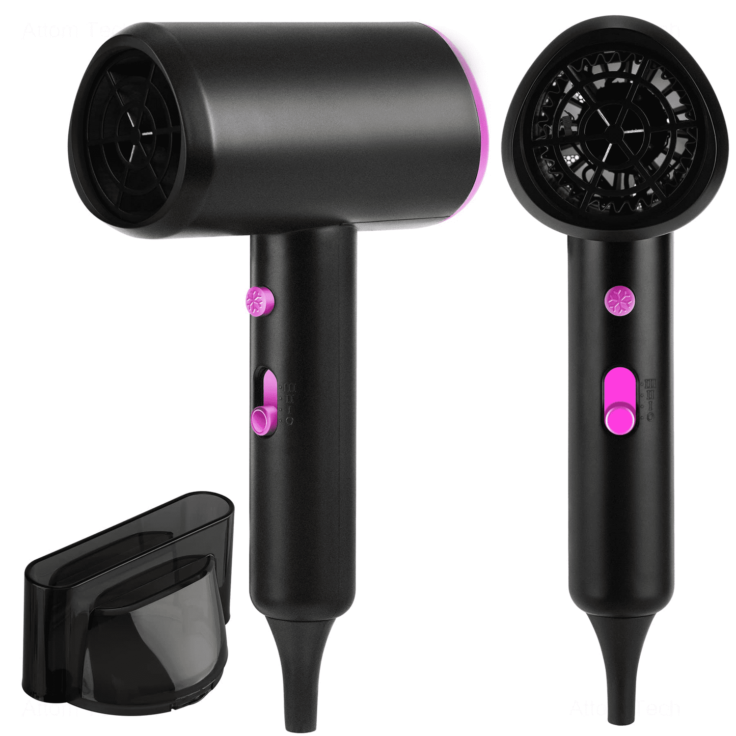 Hair Dryer, 1200W 3 Wind Speeds Adjustable with Concentrator Nozzle Portable Hair Styling Tool