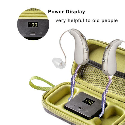 Hearing Aids for Ears, Hearing Amplifier for Seniors and Adults with Charging Bag, 2 PACK