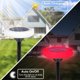 Solar Garden Lights, 7 Color Solar Path Lights, Solar Walkway Lights Outdoor, Solar Pathway Lights Outdoor Waterproof for Garden, Patio Yard Landscape Pathway and Driveway, 4Pack, J74