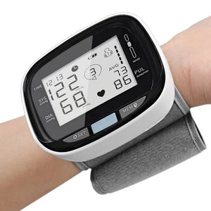 Doosl Blood Pressure Cuff, Large Wrist Blood Pressure Monitor LCD Display, Fully Accurate Automatic Digital BP Machine For Home Use Irregular Heartbeat And Hypertension Detector, J02