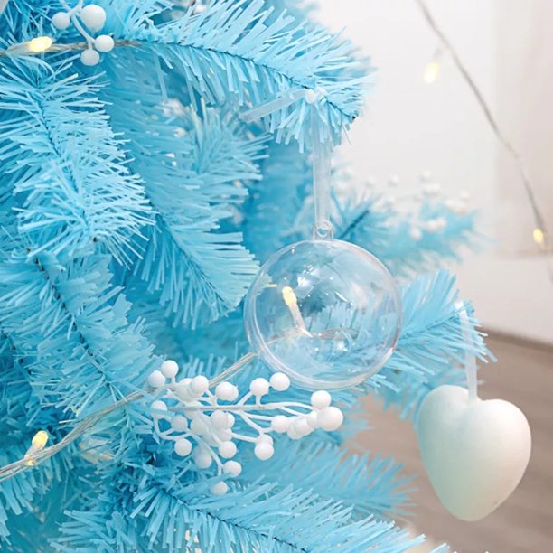 Christmas Tree, Blue, North Valley Spruce, Led Lights , Includes Stand, 6.9 Feet
