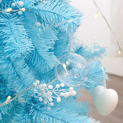 Christmas Tree, Blue, North Valley Spruce, Led Lights , Includes Stand, 6.9 Feet