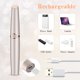 Ifanze Eyebrow Hair Remover, Rechargeable Facial Hair Trimmer Painless Eyebrow Hair Razor for Women with LED Light
