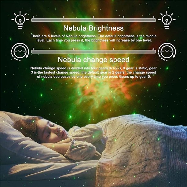 Kids Star Projector Night Light with Timer and Remote Control, Astronaut Nebula Galaxy Night Light Projector with 360°Adjustable Design for Children Adults Baby Bedroom, Study Room and Game Room