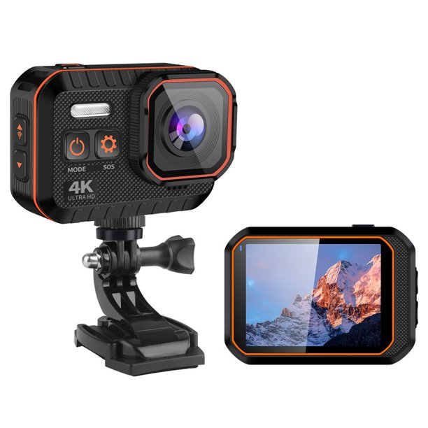 Doosl Action Camera 4K, Doosl 4k camera mirrorless16MP, Underwater Waterproof Camera 170° Wide Angle, 4k Camera OF Wifi Sports Cam With Remote 2 Batteries And Mounting Accessories Kit, J159