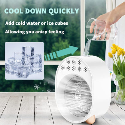 iFanze Portable Air Conditioner, Evaporative Air Cooler, Personal Air Cooling Fan