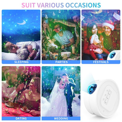 Galaxy Night Light Projector,Rechargeable Star Moon Night Light Outdoor Light Projector for Party Color Changing Sleep Projector for Kids